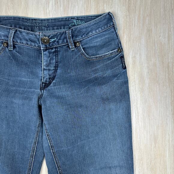 Silver Jeans Aiko Bootcut Flare Mid Rise Cowgirl Core Casual Denim Jeans 30 - Picture 3 of 16